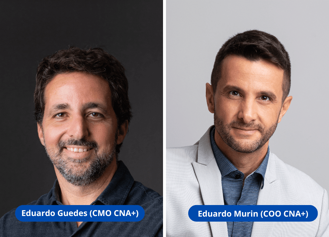 CNA+ anuncia Eduardo Guedes como CMO e Eduardo Murin como COO